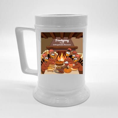 Friendsgiving Feast Unforgettable Moments Happy Turkeys Happy Thanksgiving Beer Stein