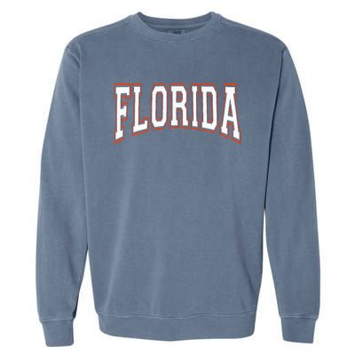 Florida FL United States Font Garment-Dyed Sweatshirt