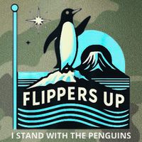 Funny-Penguin-Flippers-Up-I-Stand-With-The-Penguins Legacy Tie Dye Trucker Hat