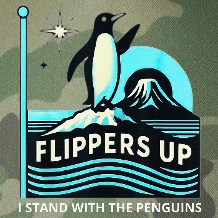 Funny-Penguin-Flippers-Up-I-Stand-With-The-Penguins Legacy Tie Dye Trucker Hat