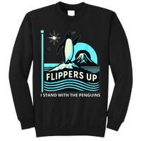 Funny-Penguin-Flippers-Up-I-Stand-With-The-Penguins Sweatshirt