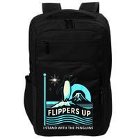 Funny-Penguin-Flippers-Up-I-Stand-With-The-Penguins Impact Tech Backpack