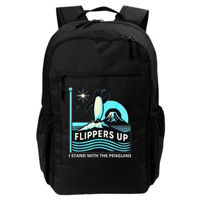 Funny-Penguin-Flippers-Up-I-Stand-With-The-Penguins Backpack