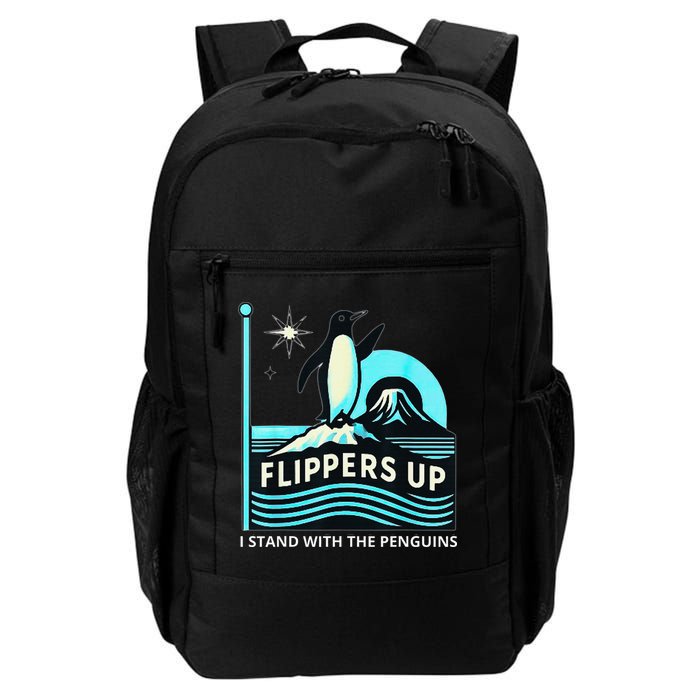 Funny-Penguin-Flippers-Up-I-Stand-With-The-Penguins Backpack