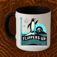 Funny-Penguin-Flippers-Up-I-Stand-With-The-Penguins Mug