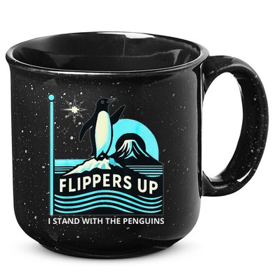 Funny-Penguin-Flippers-Up-I-Stand-With-The-Penguins 15oz Campfire Ceramic Mug