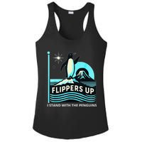 Funny-Penguin-Flippers-Up-I-Stand-With-The-Penguins Ladies PosiCharge Competitor Racerback Tank