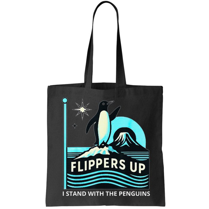 Funny-Penguin-Flippers-Up-I-Stand-With-The-Penguins Bag