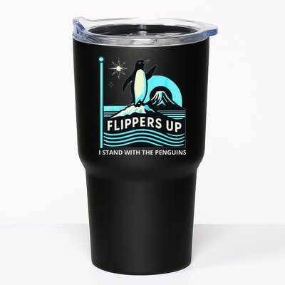 Funny-Penguin-Flippers-Up-I-Stand-With-The-Penguins Tumbler