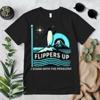 Funny-Penguin-Flippers-Up-I-Stand-With-The-Penguins Premium T-Shirt