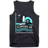 Funny-Penguin-Flippers-Up-I-Stand-With-The-Penguins Tank Top
