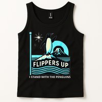 Funny-Penguin-Flippers-Up-I-Stand-With-The-Penguins Tank Top
