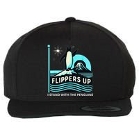 Funny-Penguin-Flippers-Up-I-Stand-With-The-Penguins Wool Snapback Cap
