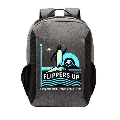 Funny-Penguin-Flippers-Up-I-Stand-With-The-Penguins Vector Backpack