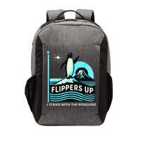 Funny-Penguin-Flippers-Up-I-Stand-With-The-Penguins Vector Backpack