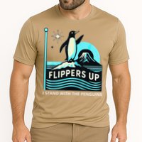 Funny-Penguin-Flippers-Up-I-Stand-With-The-Penguins Performance Shirt