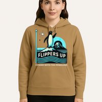 Funny-Penguin-Flippers-Up-I-Stand-With-The-Penguins Hoodie