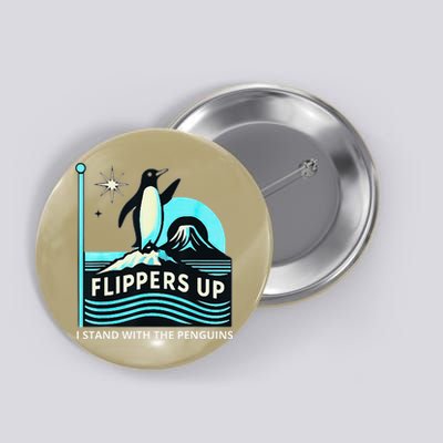Funny-Penguin-Flippers-Up-I-Stand-With-The-Penguins Button