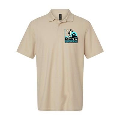 Funny-Penguin-Flippers-Up-I-Stand-With-The-Penguins Polo