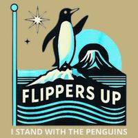 Funny-Penguin-Flippers-Up-I-Stand-With-The-Penguins Sustainable Beanie