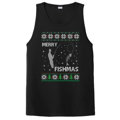 Funny Fishing Ugly Christmas PosiCharge Competitor Tank