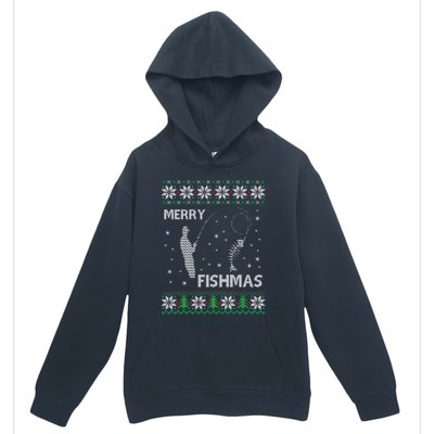 Funny Fishing Ugly Christmas Urban Pullover Hoodie