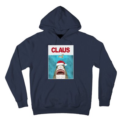 Funnychristmassantaclaussharkreindeerhumor Hoodie