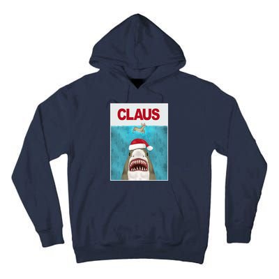 Funnychristmassantaclaussharkreindeerhumor Tall Hoodie