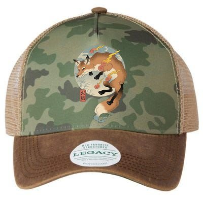 Fire Fox Ukiyo E Japanese Legacy Tie Dye Trucker Hat