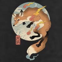 Fire Fox Ukiyo E Japanese Adult Drive Performance Visor