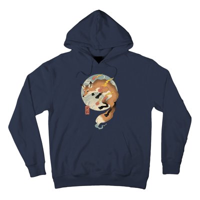 Fire Fox Ukiyo E Japanese Hoodie