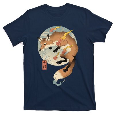 Fire Fox Ukiyo E Japanese T-Shirt