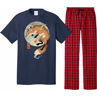 Fire Fox Ukiyo E Japanese Pajama Set