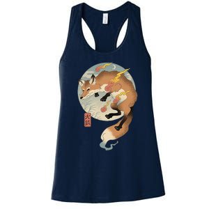 Fire Fox Ukiyo E Japanese Women's Racerback Tank