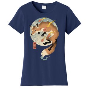 Fire Fox Ukiyo E Japanese Women's T-Shirt