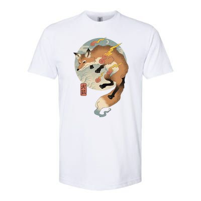 Fire Fox Ukiyo E Japanese Softstyle® CVC T-Shirt