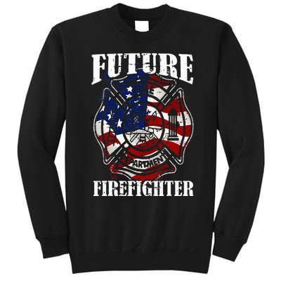 Future Firefighter USA Flag Theme For Birthday Sweatshirt