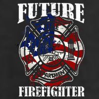 Future Firefighter USA Flag Theme For Birthday 11oz C Handle Ceramic Mug