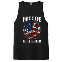 Future Firefighter USA Flag Theme For Birthday PosiCharge Competitor Tank