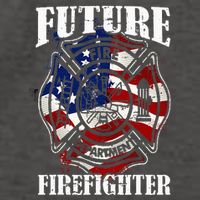 Future Firefighter USA Flag Theme For Birthday Vector Backpack