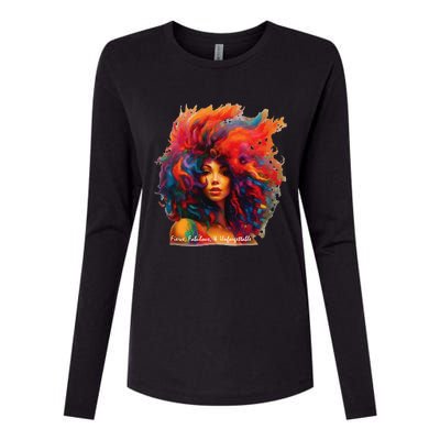 Fierce, Fabulous, & Unforgettable Womens Cotton Relaxed Long Sleeve T-Shirt