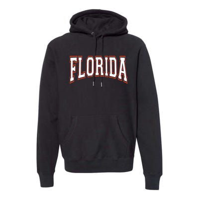 Florida Fl United States Football Premium Hoodie