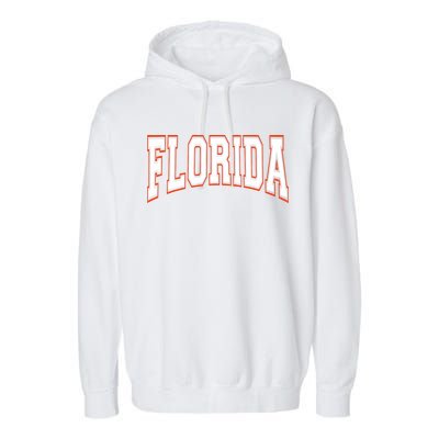 Florida Fl United States Football Garment-Dyed Fleece Hoodie