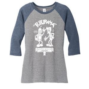 Futurama Women's Tri-Blend 3/4-Sleeve Raglan Shirt