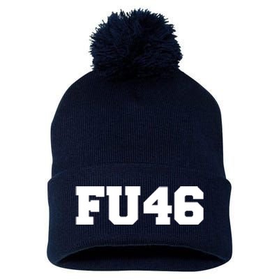 FU46 Pom Pom 12in Knit Beanie