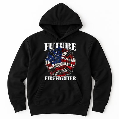 Future Firefighter USA Flag Theme party  Hoodie