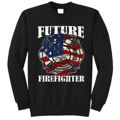 Future Firefighter USA Flag Theme party  Sweatshirt