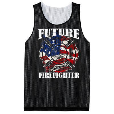 Future Firefighter USA Flag Theme party  Mesh Reversible Basketball Jersey Tank