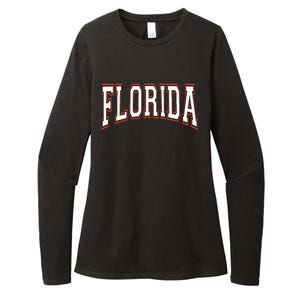 Florida Fl United States Font Womens CVC Long Sleeve Shirt