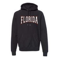 Florida Fl United States Font Premium Hoodie